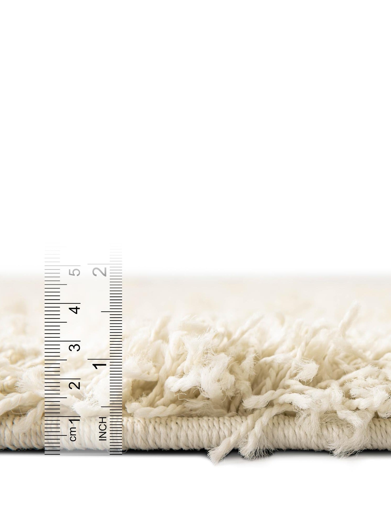 Pure Ivory 3' 1 x 5' 3 Solid Shag Oval Area Rug Thick Soft Touch Fluffy & Plush Shaggy Pile