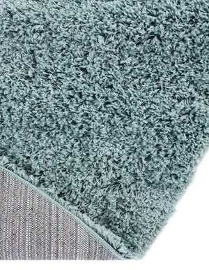 Light Slate Blue 7' 10 x 10' Solid Shag Oval Area Rug Thick Soft Touch Fluffy & Plush Shaggy Pile