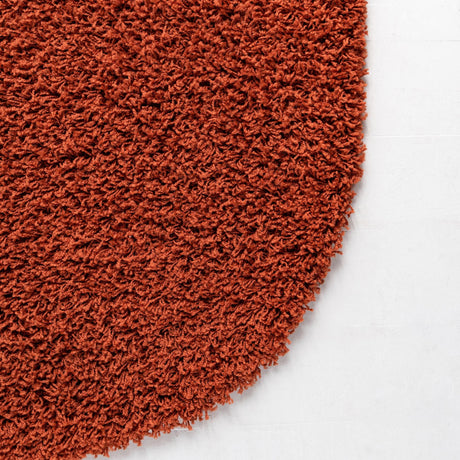 Terracotta 7' 10 x 10' Solid Shag Oval Area Rug Thick Soft Touch Fluffy & Plush Shaggy Pile Durable Minimalist Carpet for Classic Interior Design for Sale at Rug Engine