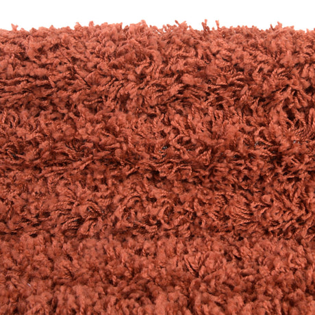 Terracotta 7' 10 x 10' Solid Shag Oval Area Rug Thick Soft Touch Fluffy & Plush Shaggy Pile Durable Minimalist Carpet for Classic Interior Design for Sale at Rug Engine