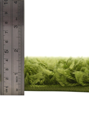 Grass Green 7' 10 x 10' Solid Shag Oval Area Rug Thick Soft Touch Fluffy & Plush Shaggy Pile