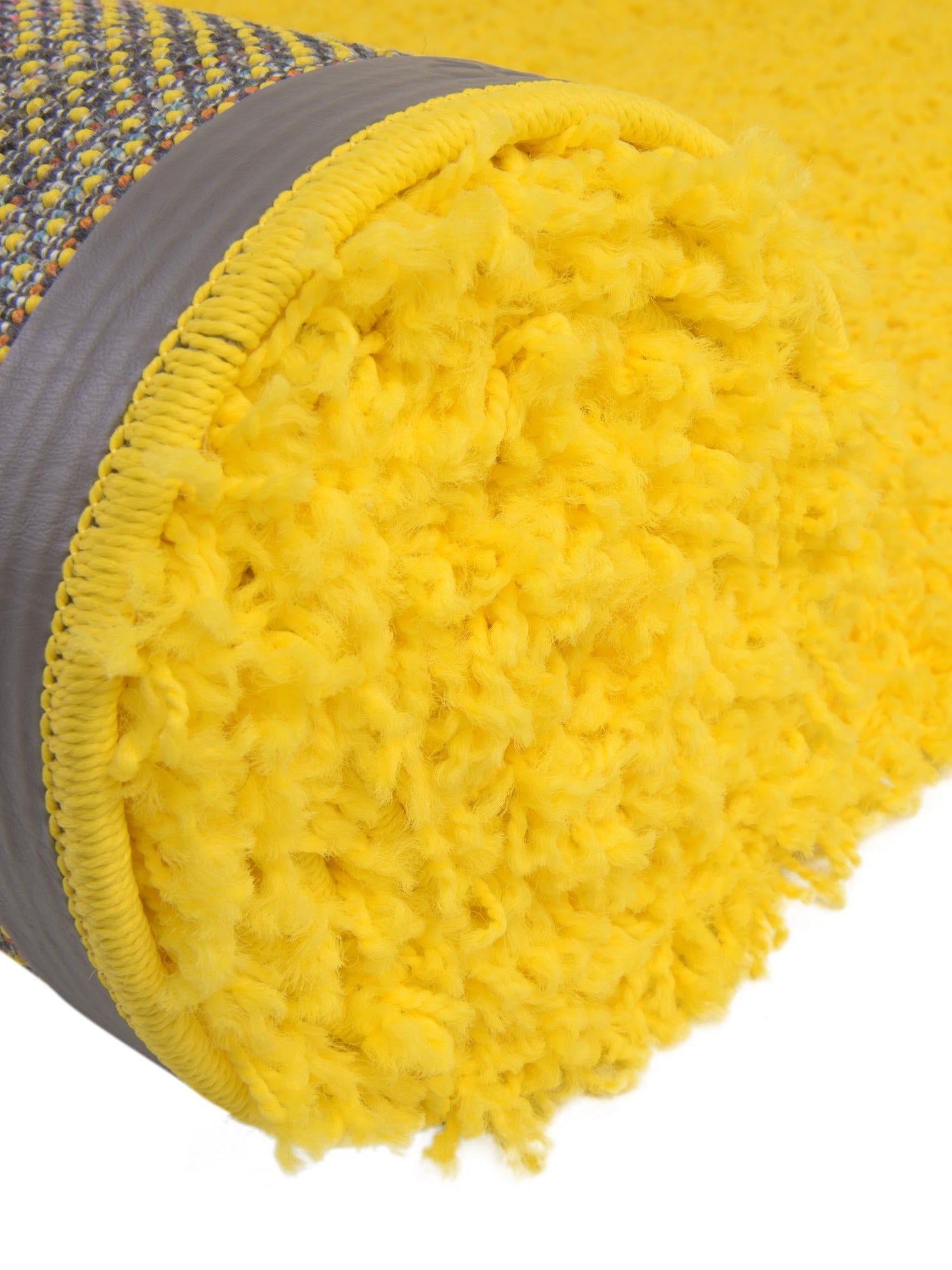 Tuscan Sun Yellow 3' 1 x 5' 3 Solid Shag Oval Area Rug Thick Soft Touch Fluffy & Plush Shaggy Pile Durable Minimalist Carpet for Classic Interior Design for Sale at Rug Engine