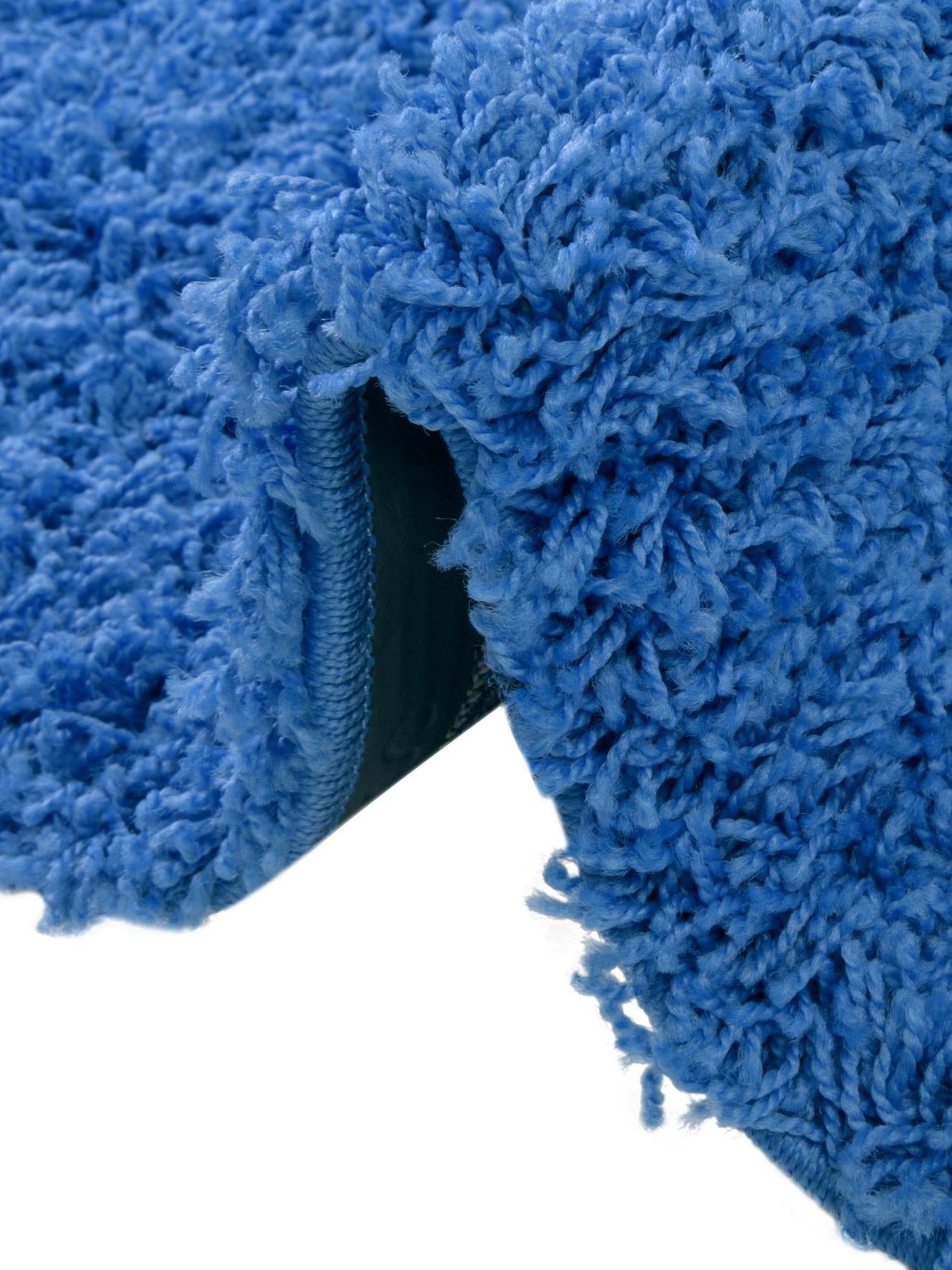 Periwinkle Blue 3' 1 x 5' 3 Solid Shag Oval Area Rug Thick Soft Touch Fluffy & Plush Shaggy Pile Durable Minimalist Carpet for Classic Interior Design for Sale at Rug Engine