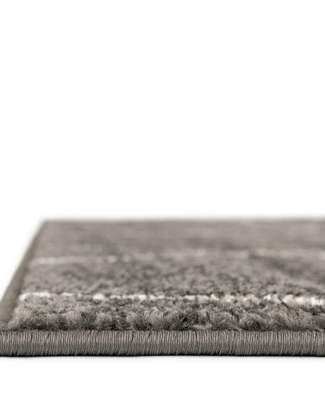 Dark Gray 10' x 10' Trellis Frieze Square Area Rug Geometric Modern Unique Stain Resistant Easy Clean Carpet for Living, Dining, Bedrooms, Office for Sale at Rug Engine