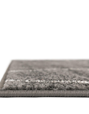 Dark Gray 4' 1 x 4' 1 Trellis Frieze Square Area Rug Geometric Modern Unique Stain Resistant Easy Clean Carpet for Living, Dining, Bedrooms, Office for Sale at Rug Engine