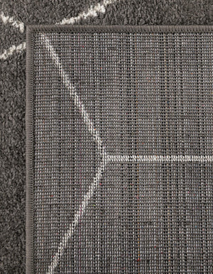 Dark Gray 4' 1 x 4' 1 Trellis Frieze Square Area Rug Geometric Modern Unique Stain Resistant Easy Clean Carpet for Living, Dining, Bedrooms, Office for Sale at Rug Engine