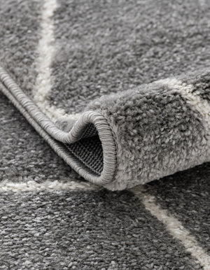 Light Gray 7' 10 x 7' 10 Trellis Frieze Square Area Rug Geometric Modern Unique Stain Resistant Easy Clean Carpet for Living, Dining, Bedrooms, Office for Sale at Rug Engine