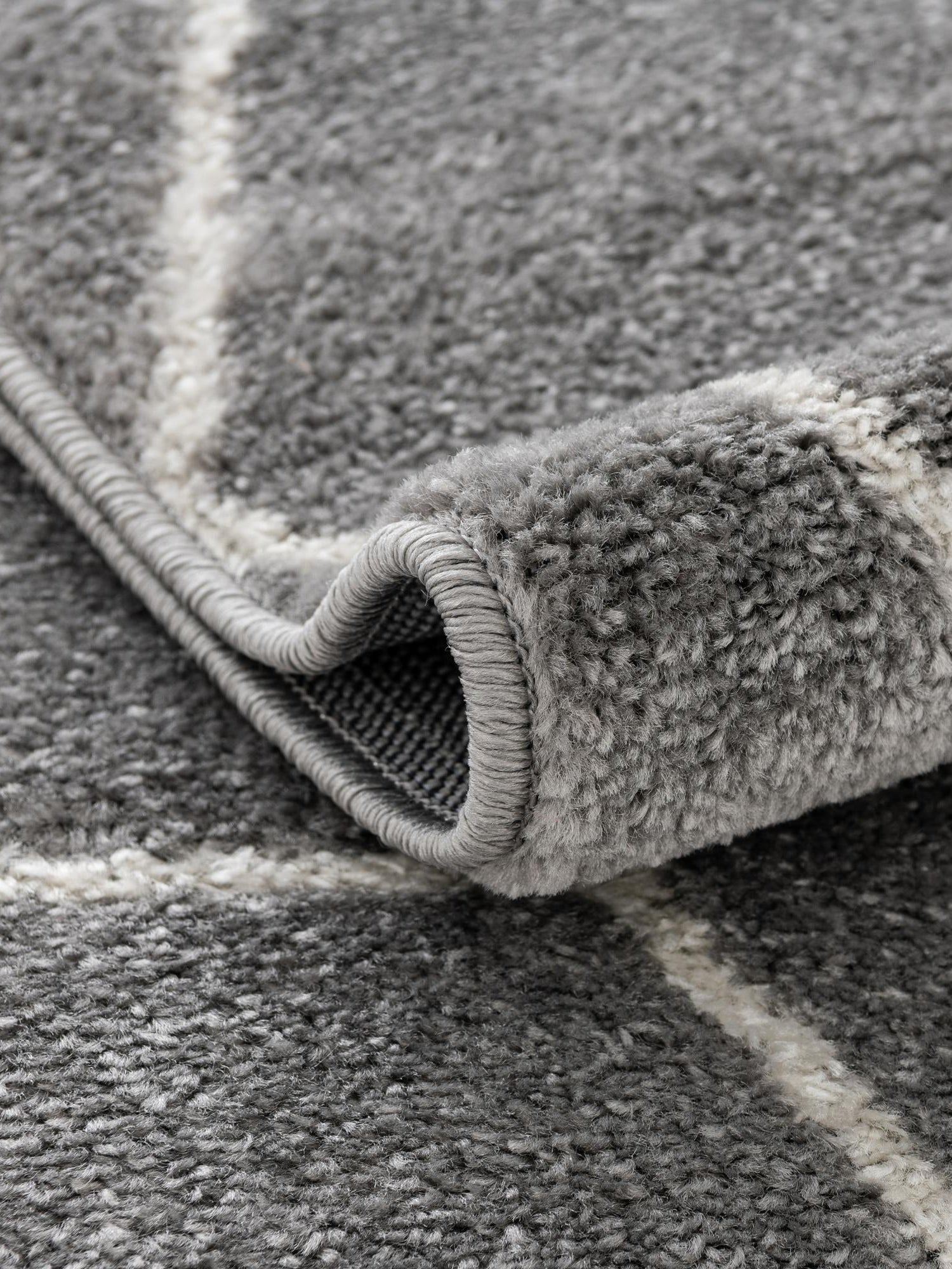 Light Gray 7' 1 x 7' 1 Trellis Frieze Square Area Rug Geometric Modern Unique Stain Resistant Easy Clean Carpet for Living, Dining, Bedrooms, Office for Sale at Rug Engine