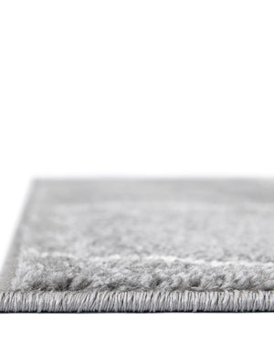 Light Gray 7' 10 x 7' 10 Trellis Frieze Square Area Rug Geometric Modern Unique Stain Resistant Easy Clean Carpet for Living, Dining, Bedrooms, Office for Sale at Rug Engine