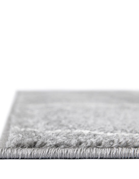 Light Gray 7' 10 x 7' 10 Trellis Frieze Square Area Rug Geometric Modern Unique Stain Resistant Easy Clean Carpet for Living, Dining, Bedrooms, Office for Sale at Rug Engine
