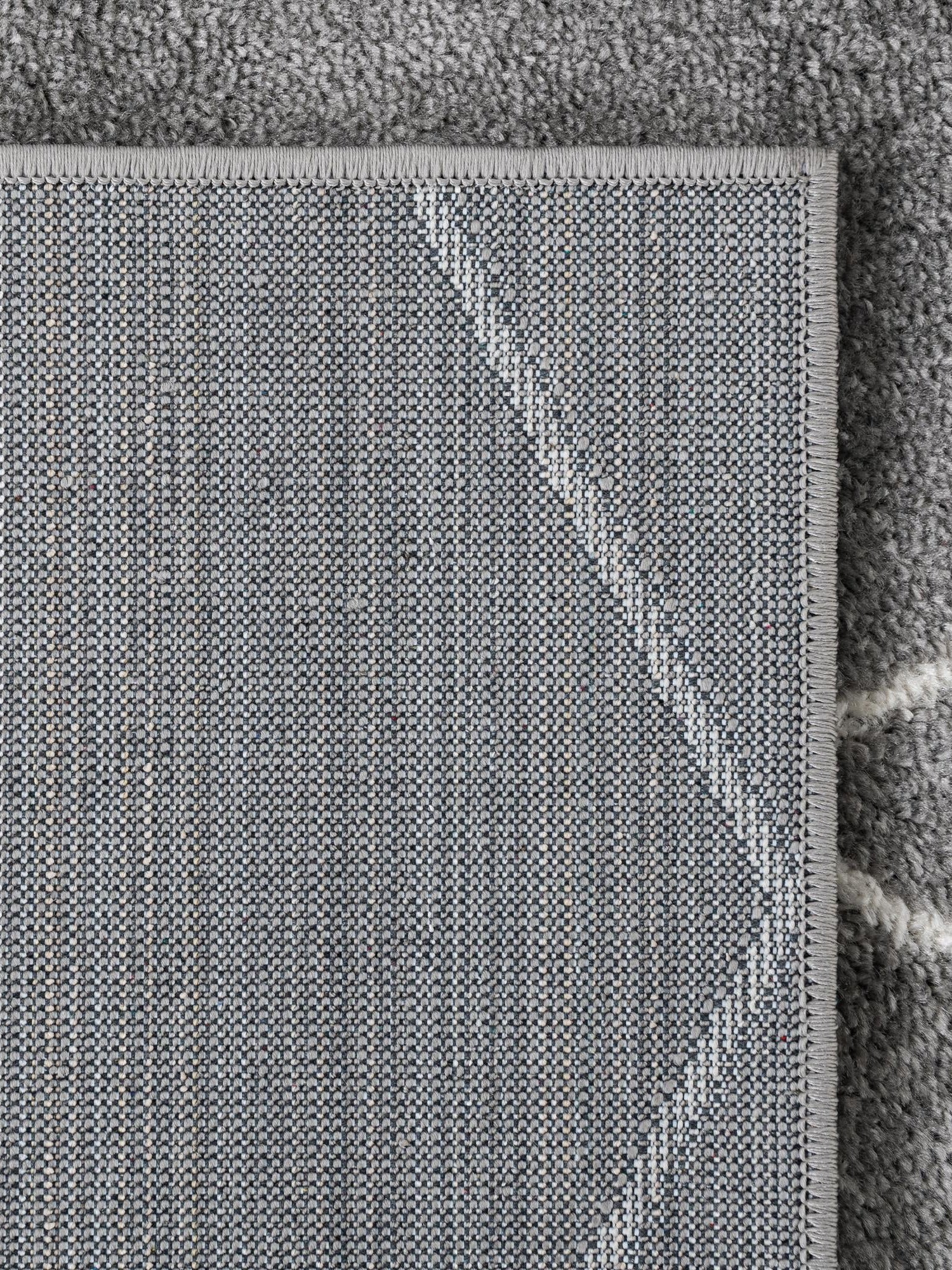 Light Gray 4' 1 x 4' 1 Trellis Frieze Square Area Rug Geometric Modern Unique Stain Resistant Easy Clean Carpet for Living, Dining, Bedrooms, Office for Sale at Rug Engine