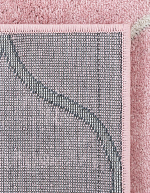 Light Pink 7' 1 x 7' 1 Trellis Frieze Square Area Rug Geometric Modern Unique Stain Resistant Easy Clean Carpet for Living, Dining, Bedrooms, Office for Sale at Rug Engine