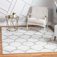 Ivory 6' 1 x 6' 1 Trellis Frieze Square Area Rug Geometric Modern Unique Stain Resistant Easy Clean Carpet for Living, Dining, Bedrooms, Office for Sale at Rug Engine