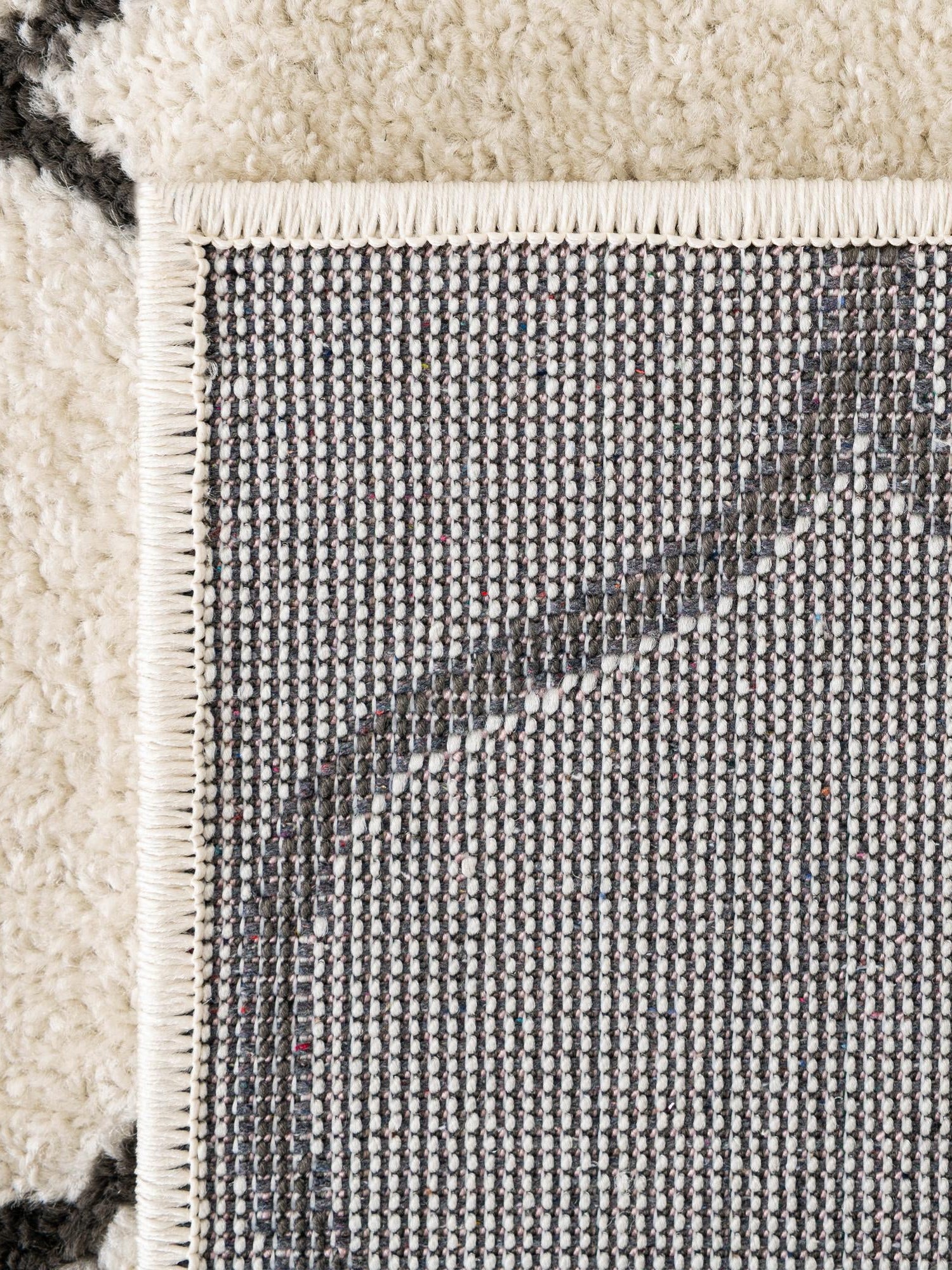 Ivory 4' 1 x 4' 1 Trellis Frieze Square Area Rug Geometric Modern Unique Stain Resistant Easy Clean Carpet for Living, Dining, Bedrooms, Office for Sale at Rug Engine