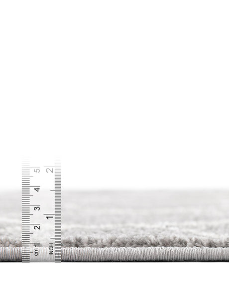 Light Gray 5' 3 x 5' 3 Trellis Frieze Octagon Area Rug Geometric Modern Unique Stain Resistant Easy Clean Carpet for Living, Dining, Bedrooms, Office for Sale at Rug Engine