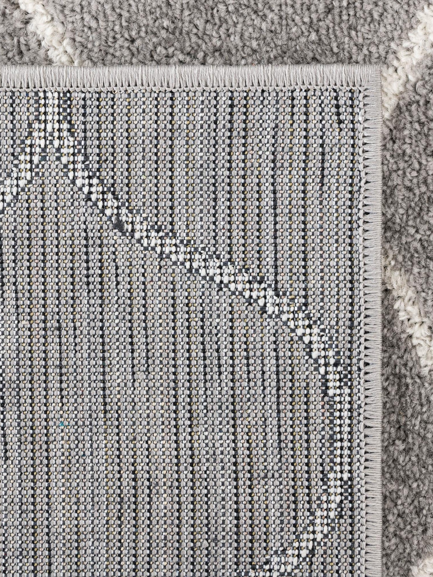 Light Gray 3' 1 x 3' 1 Trellis Frieze Square Area Rug Geometric Modern Unique Stain Resistant Easy Clean Carpet for Living, Dining, Bedrooms, Office for Sale at Rug Engine