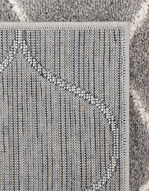 Light Gray 7' 1 x 7' 1 Trellis Frieze Square Area Rug Geometric Modern Unique Stain Resistant Easy Clean Carpet for Living, Dining, Bedrooms, Office for Sale at Rug Engine