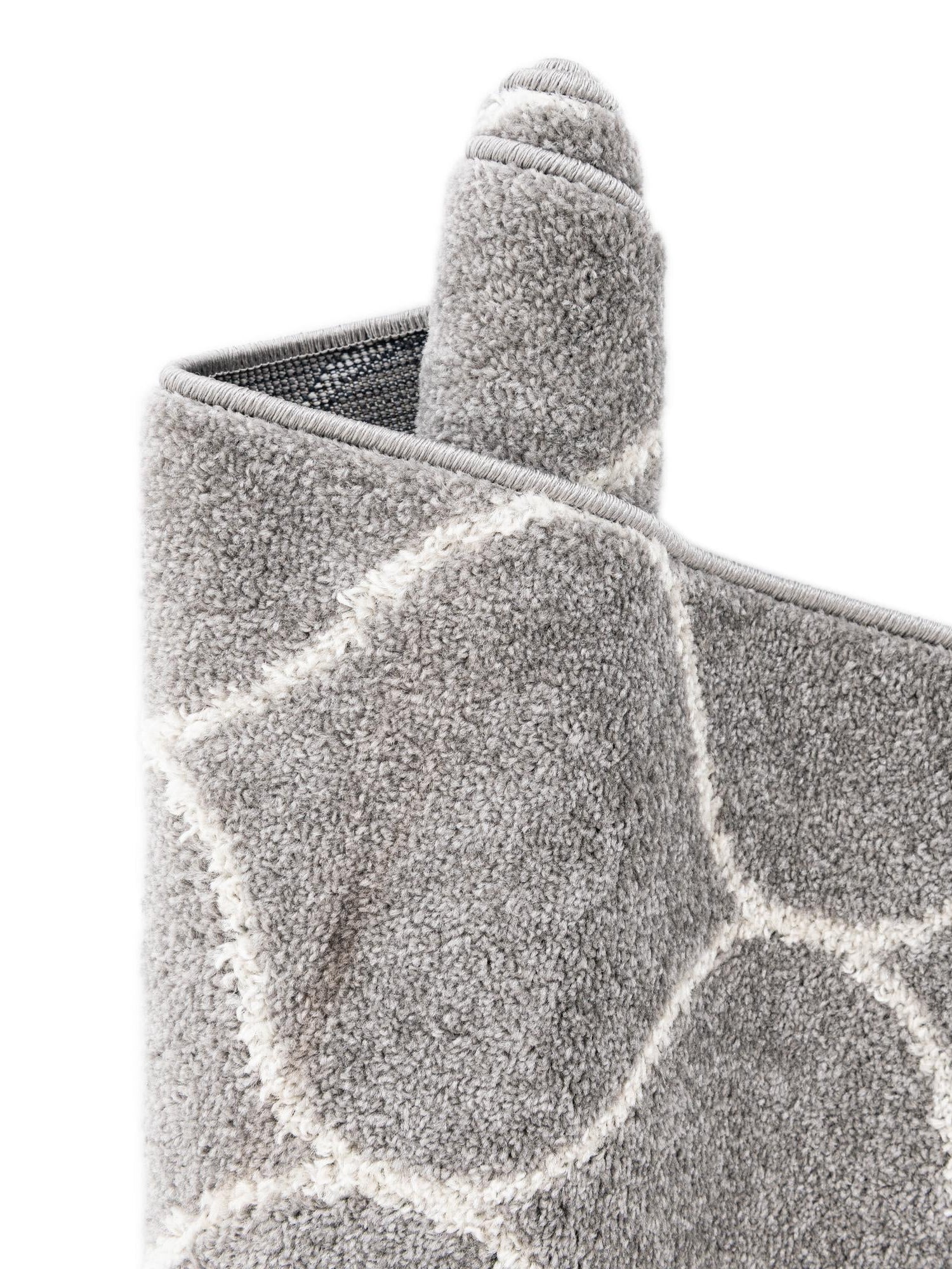 Light Gray 7' 1 x 7' 1 Trellis Frieze Square Area Rug Geometric Modern Unique Stain Resistant Easy Clean Carpet for Living, Dining, Bedrooms, Office for Sale at Rug Engine