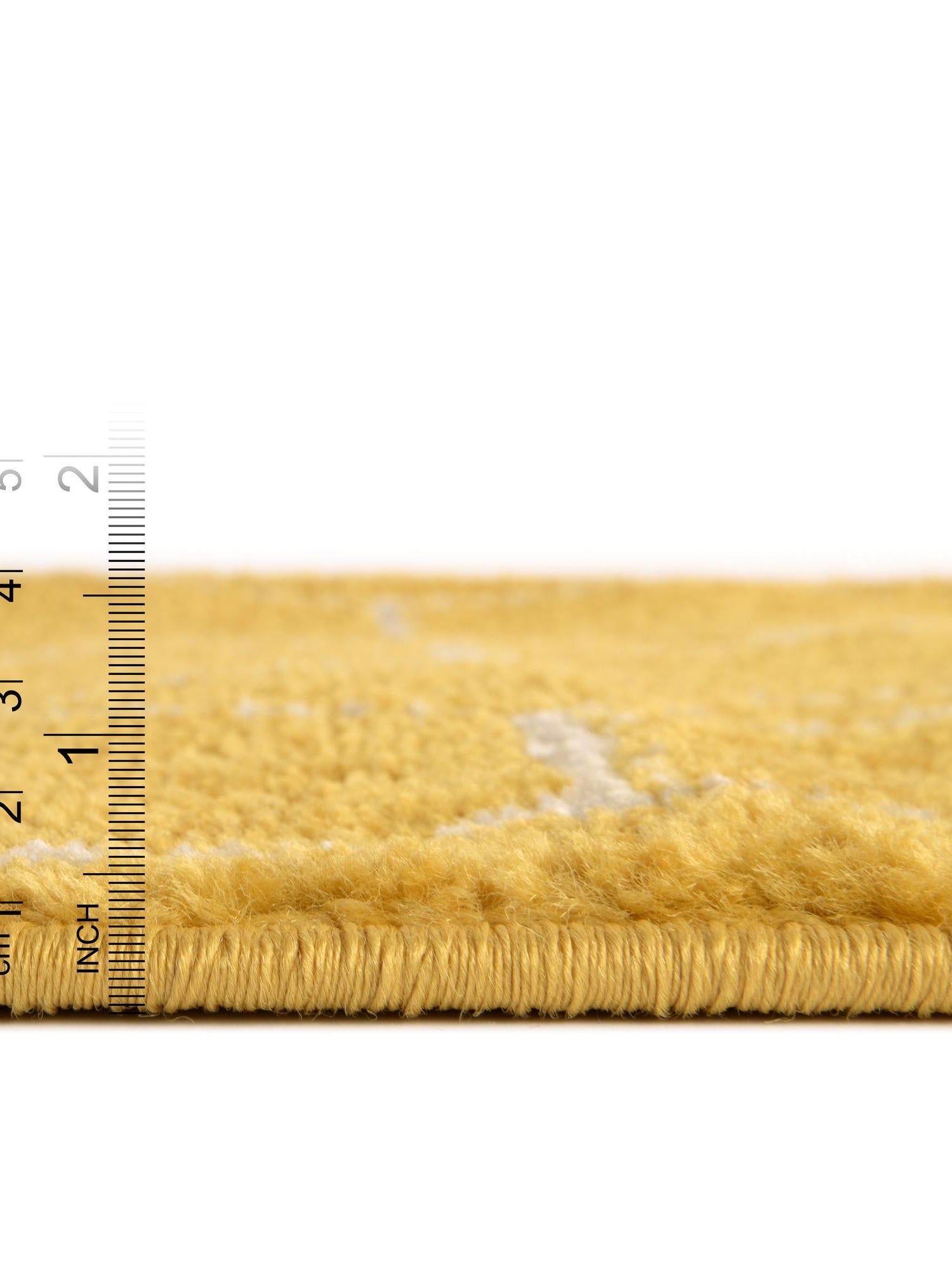 Yellow 7' 10 x 7' 10 Trellis Frieze Octagon Area Rug Geometric Modern Unique Stain Resistant Easy Clean Carpet for Living, Dining, Bedrooms, Office for Sale at Rug Engine