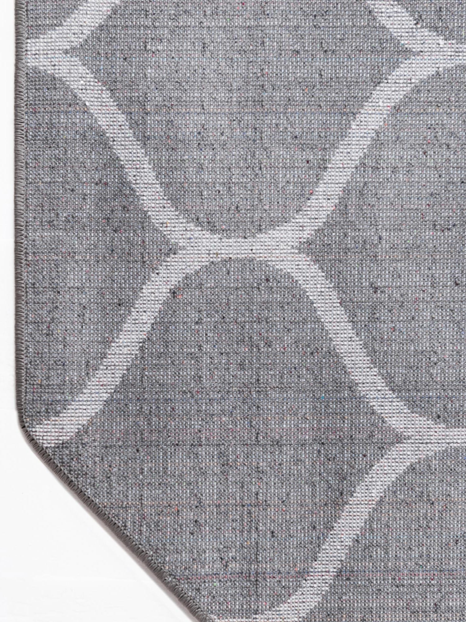Dark Gray 5' 3 x 5' 3 Trellis Frieze Octagon Area Rug Geometric Modern Unique Stain Resistant Easy Clean Carpet for Living, Dining, Bedrooms, Office for Sale at Rug Engine