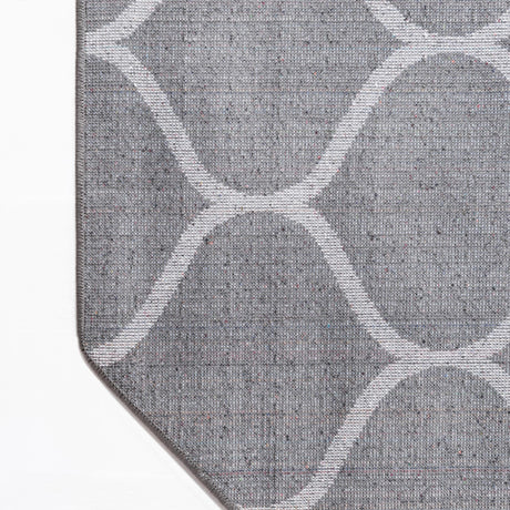 Dark Gray 5' 3 x 5' 3 Trellis Frieze Octagon Area Rug Geometric Modern Unique Stain Resistant Easy Clean Carpet for Living, Dining, Bedrooms, Office for Sale at Rug Engine