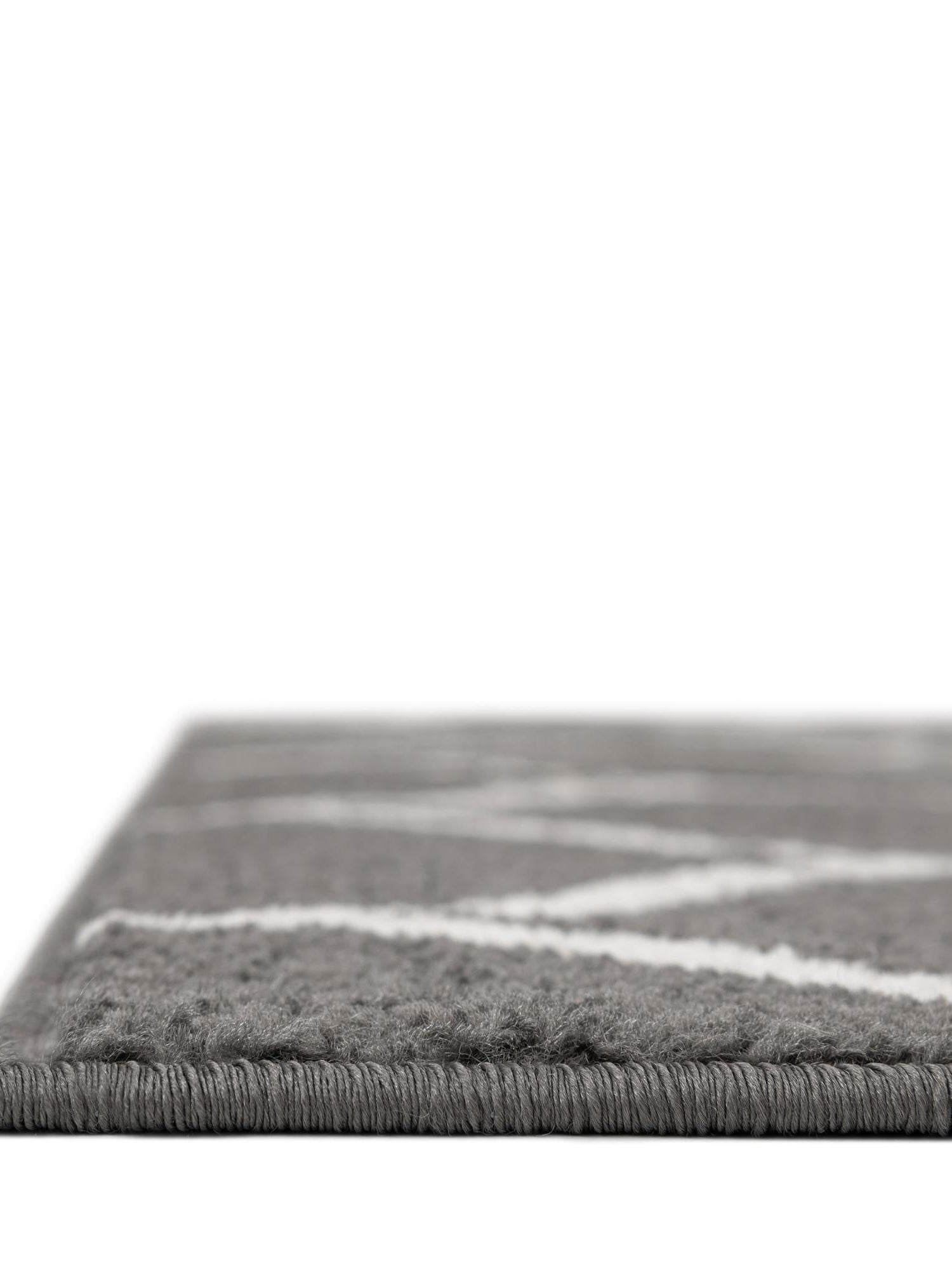 Dark Gray 5' 3 x 5' 3 Trellis Frieze Square Area Rug Geometric Modern Unique Stain Resistant Easy Clean Carpet for Living, Dining, Bedrooms, Office for Sale at Rug Engine