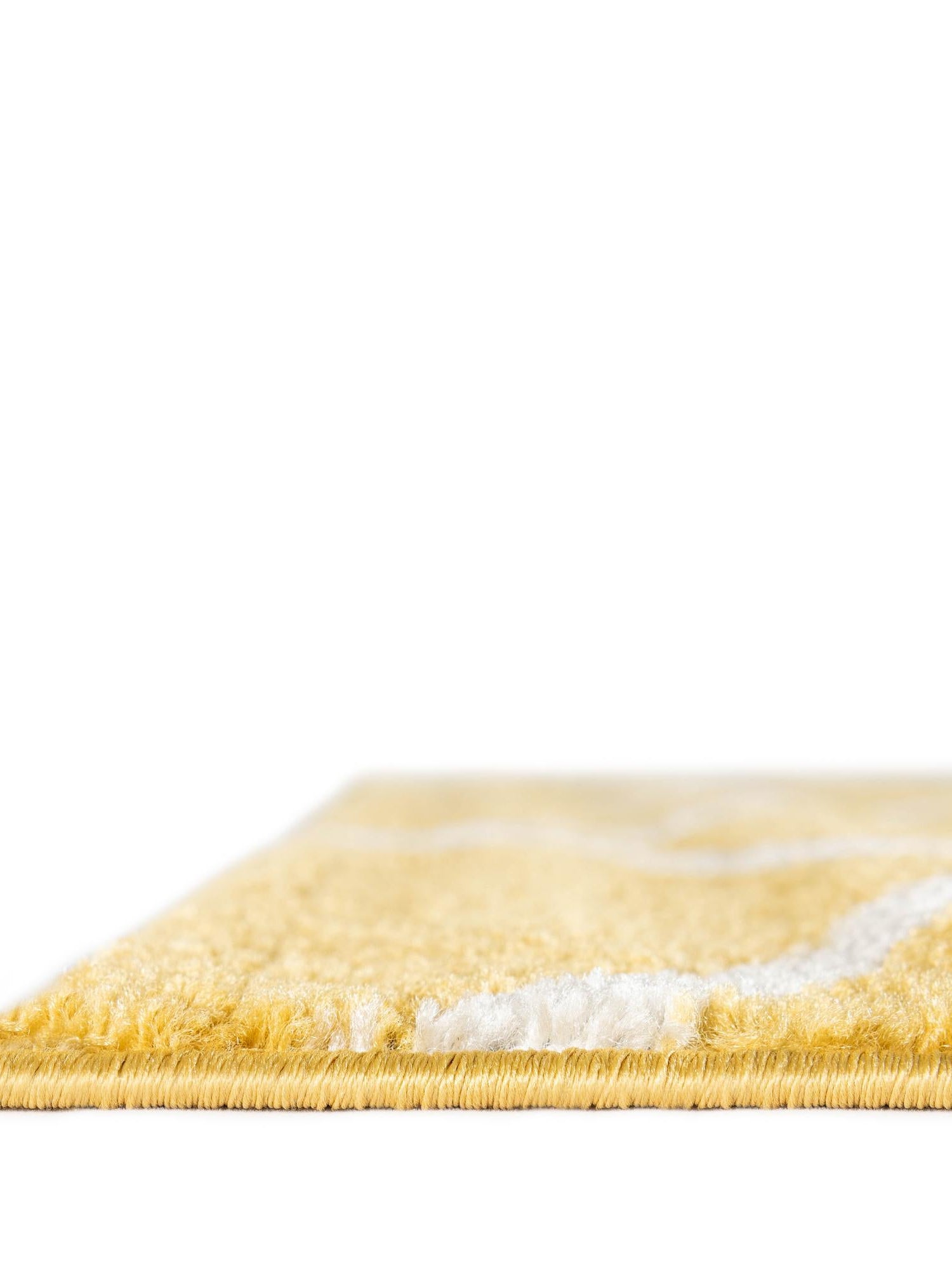Yellow 4' 1 x 4' 1 Trellis Frieze Square Area Rug Geometric Modern Unique Stain Resistant Easy Clean Carpet for Living, Dining, Bedrooms, Office for Sale at Rug Engine