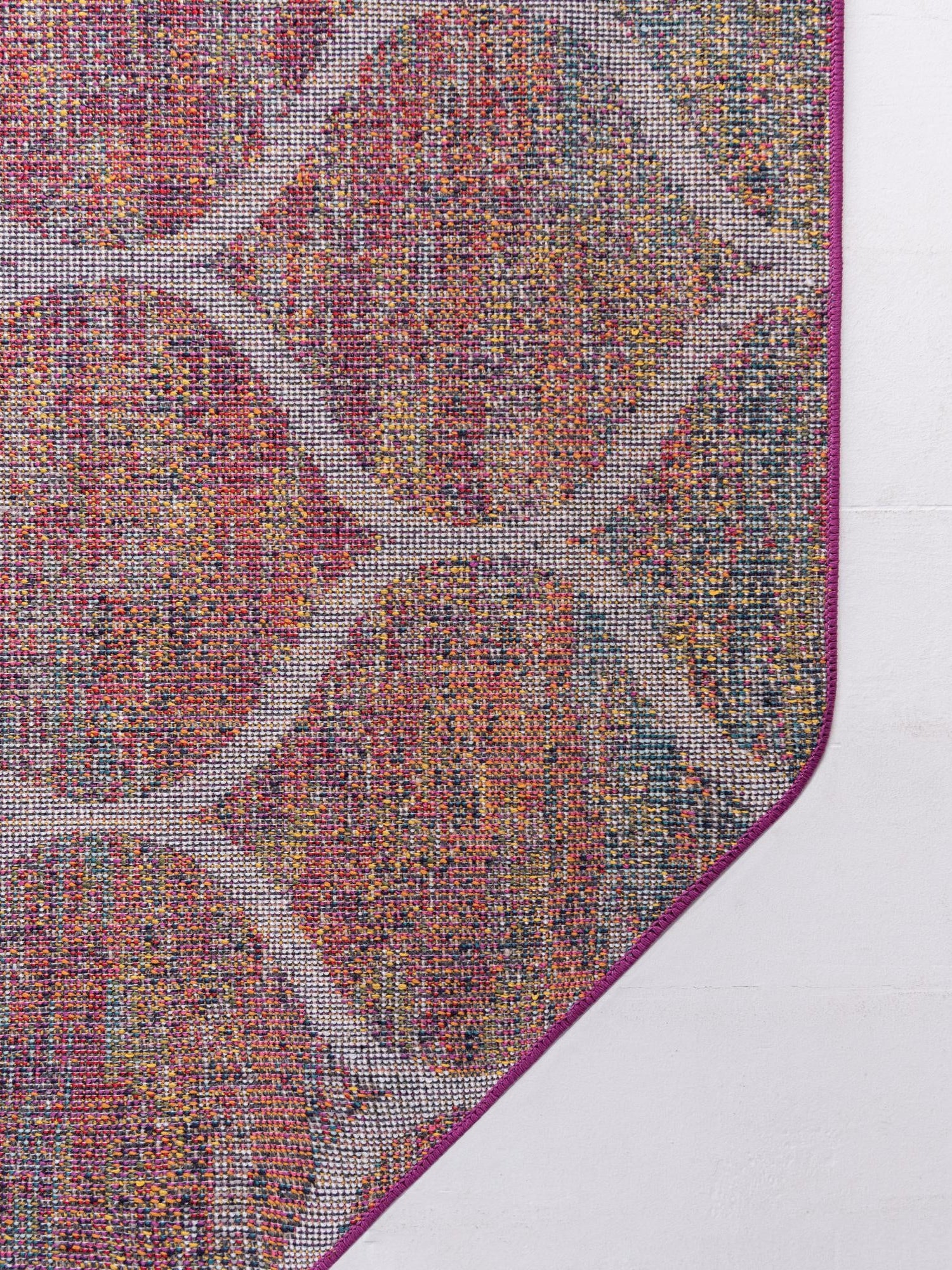 Multicolor 5' 3 x 5' 3 Trellis Frieze Octagon Area Rug Geometric Modern Unique Stain Resistant Easy Clean Carpet for Living, Dining, Bedrooms, Office for Sale at Rug Engine