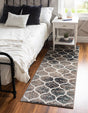 Blue Multicolor 2' 7 x 11' Trellis Frieze Runner Area Rug Geometric Modern Unique Stain Resistant Easy Clean Carpet for Living, Dining, Bedrooms, Office for Sale at Rug Engine