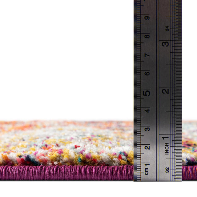 Multicolor 4' 1 x 4' 1 Trellis Frieze Octagon Area Rug Geometric Modern Unique Stain Resistant Easy Clean Carpet for Living, Dining, Bedrooms, Office for Sale at Rug Engine