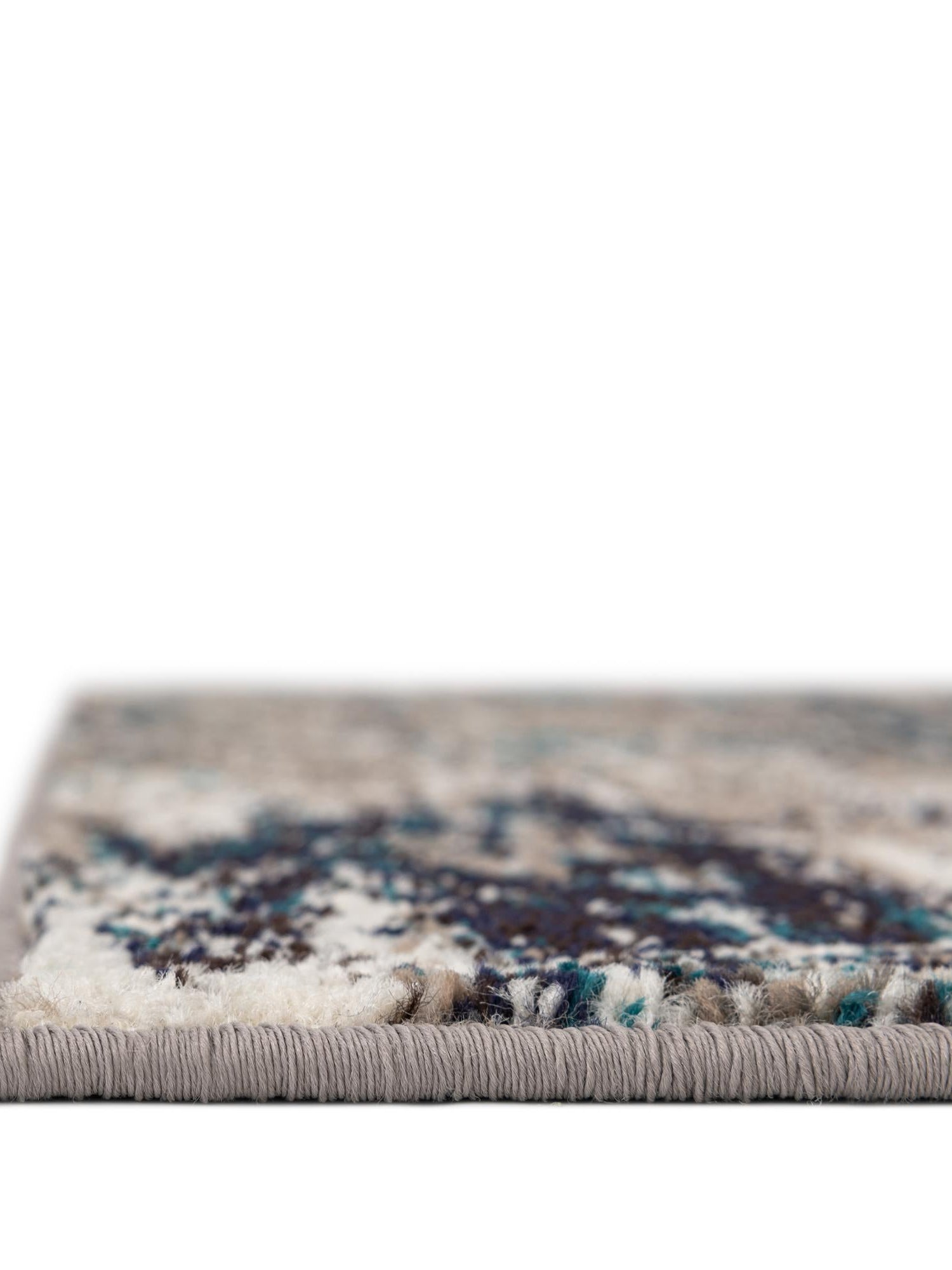Blue Multicolor 3' 1 x 3' 1 Trellis Frieze Square Area Rug Geometric Modern Unique Stain Resistant Easy Clean Carpet for Living, Dining, Bedrooms, Office for Sale at Rug Engine