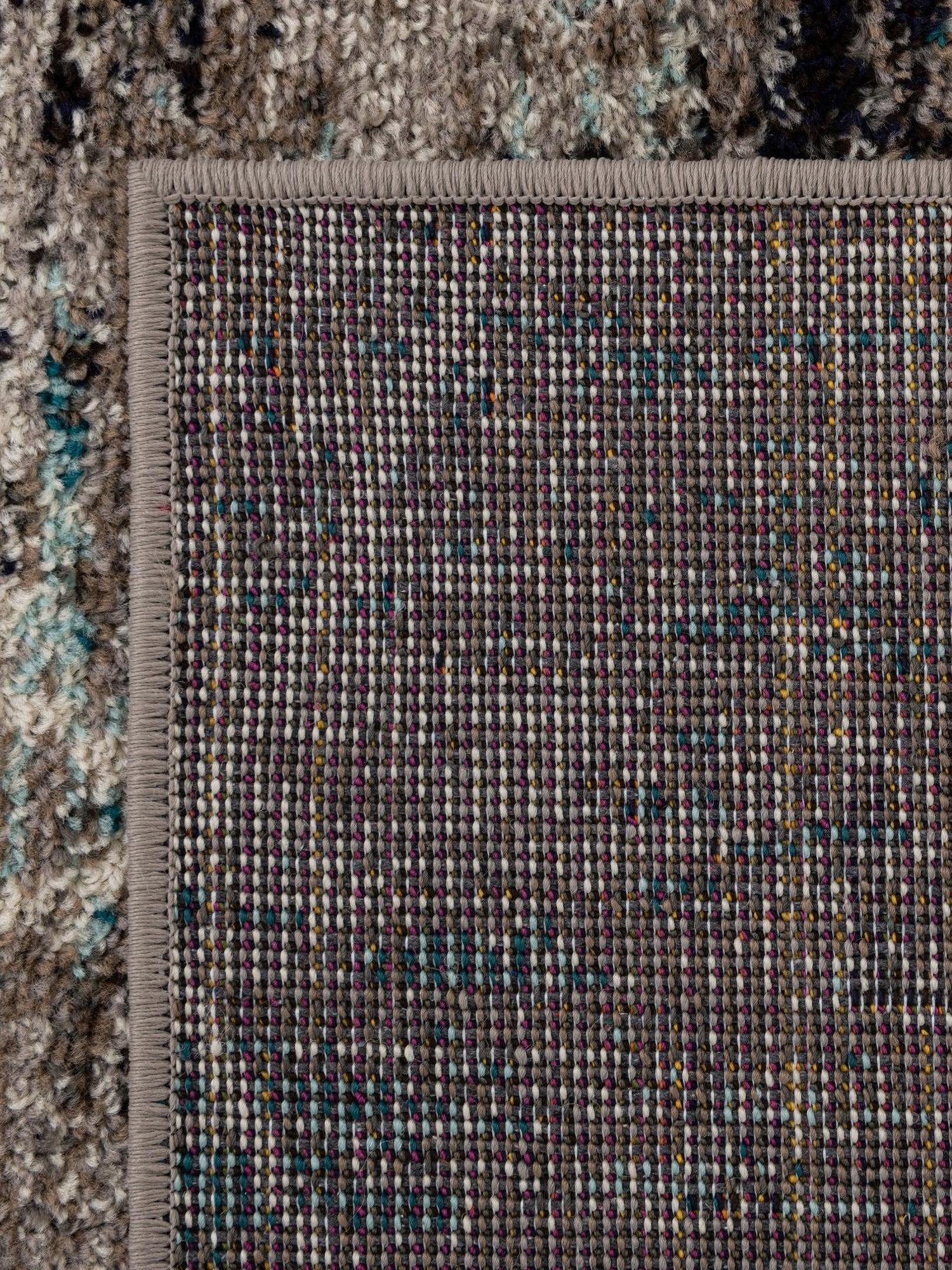 Blue Multicolor 10' x 10' Trellis Frieze Square Area Rug Geometric Modern Unique Stain Resistant Easy Clean Carpet for Living, Dining, Bedrooms, Office for Sale at Rug Engine