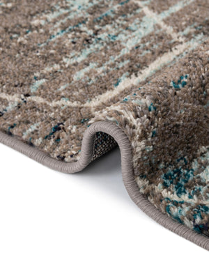 Blue Multicolor 6' 1 x 6' 1 Trellis Frieze Octagon Area Rug Geometric Modern Unique Stain Resistant Easy Clean Carpet for Living, Dining, Bedrooms, Office for Sale at Rug Engine