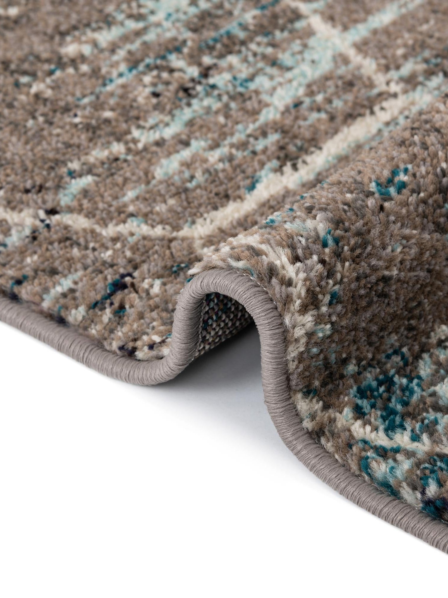 Blue Multicolor 7' 10 x 7' 10 Trellis Frieze Octagon Area Rug Geometric Modern Unique Stain Resistant Easy Clean Carpet for Living, Dining, Bedrooms, Office for Sale at Rug Engine