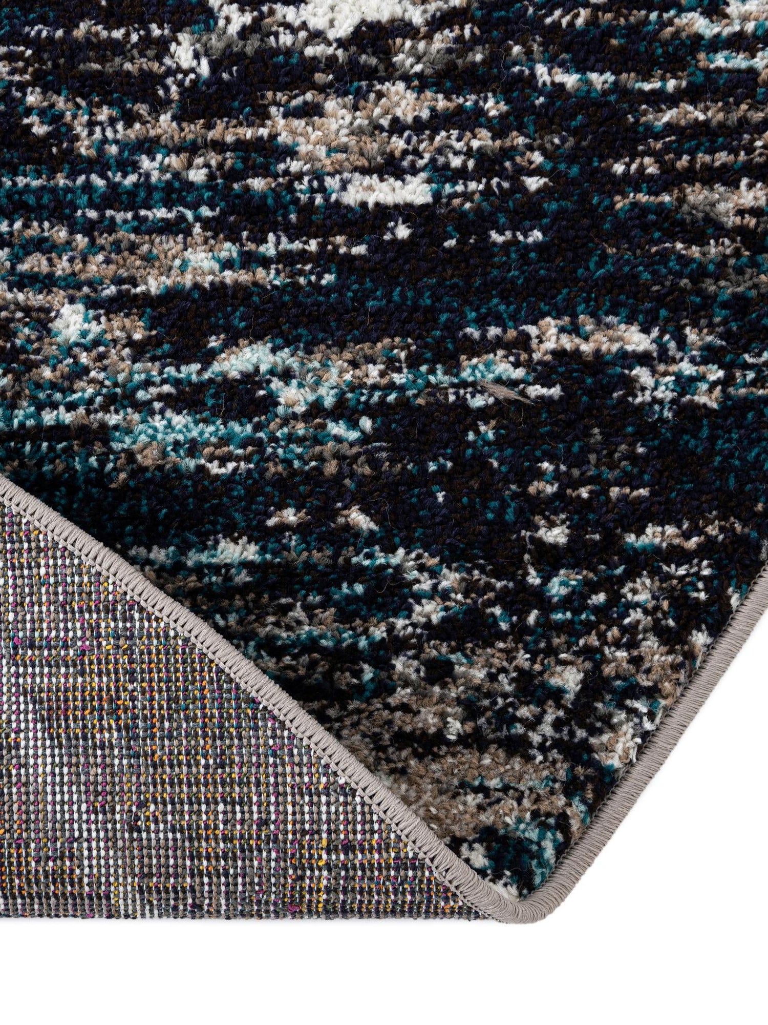Blue Multicolor 7' 1 x 10' Trellis Frieze Oval Area Rug Geometric Modern Unique Stain Resistant Easy Clean Carpet for Living, Dining, Bedrooms, Office for Sale at Rug Engine