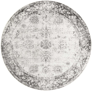 Gray 10' x 10' Sofia Round Area Rug Durable Easy Clean Stain Resistant Unique Carpet for Affordable Interior Home Design for Sale at Rug Engine