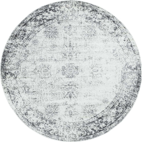 Gray 8' x 8' Sofia Round Rug