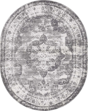 Gray 8' x 10' Sofia Oval Rug