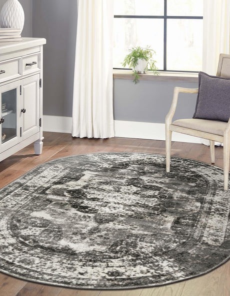 Gray 2' x 3' 1 Sofia Oval Area Rug Durable Easy Clean Stain Resistant Unique Carpet for Affordable Interior Home Design for Sale at Rug Engine