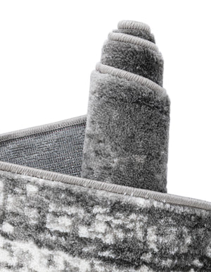 Gray 4' 1 x 6' 1 Sofia Oval Area Rug Durable Easy Clean Stain Resistant Unique Carpet for Affordable Interior Home Design for Sale at Rug Engine