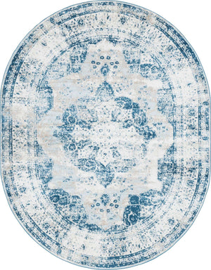 Blue 8' x 10' Sofia Oval Rug