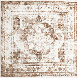 Beige 5' 3 x 5' 3 Sofia Square Rug
