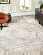 Beige 5' 3 x 5' 3 Sofia Octagon Rug