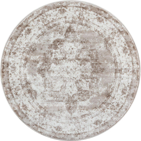 Beige 3' 3 x 3' 3 Sofia Round Rug