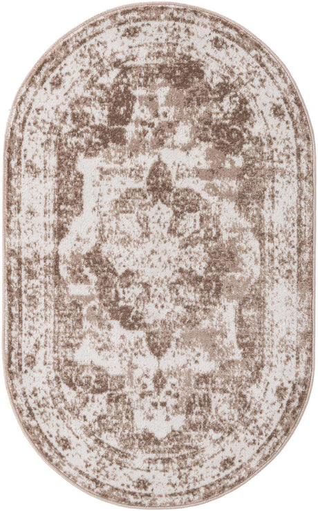 Beige 3' 3 x 5' 3 Sofia Oval Rug