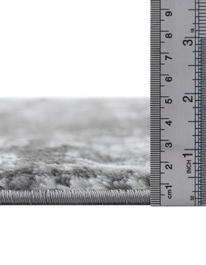 Dark Gray 7' 10 x 7' 10 Sofia Square Area Rug Durable Easy Clean Stain Resistant Unique Carpet for Affordable Interior Home Design for Sale at Rug Engine