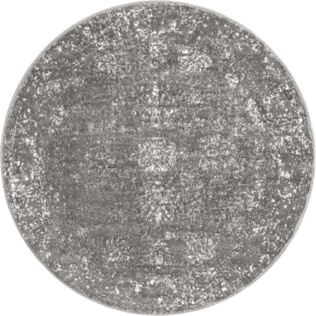 Dark Gray 4' x 4' Sofia Round Rug