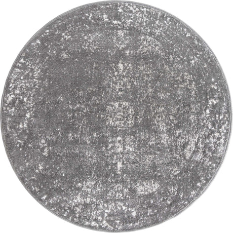 Dark Gray 3' 3 x 3' 3 Sofia Round Rug