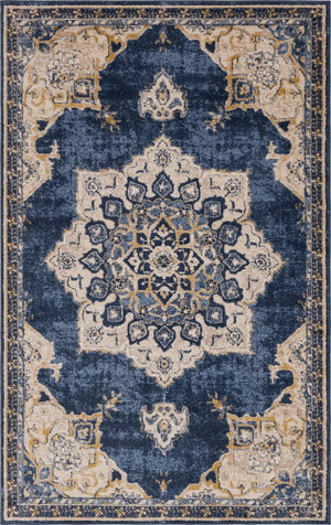 Navy Blue 1' 4 x 1' 4 Utopia Sample Area Rug Traditional Vintage Persian Inspired Vivid Color Durable Carpet for Unique Interiors for Sale at Rug Engine