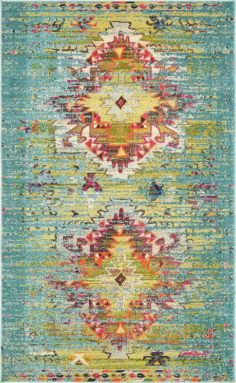 Turquoise 1' 4 x 1' 4 Vita Sample Area Rug